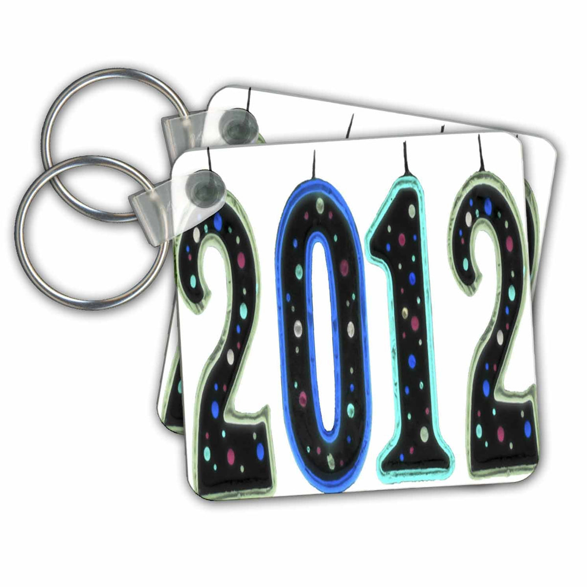 3dRose Key Chains New Year (kc-34761-1)