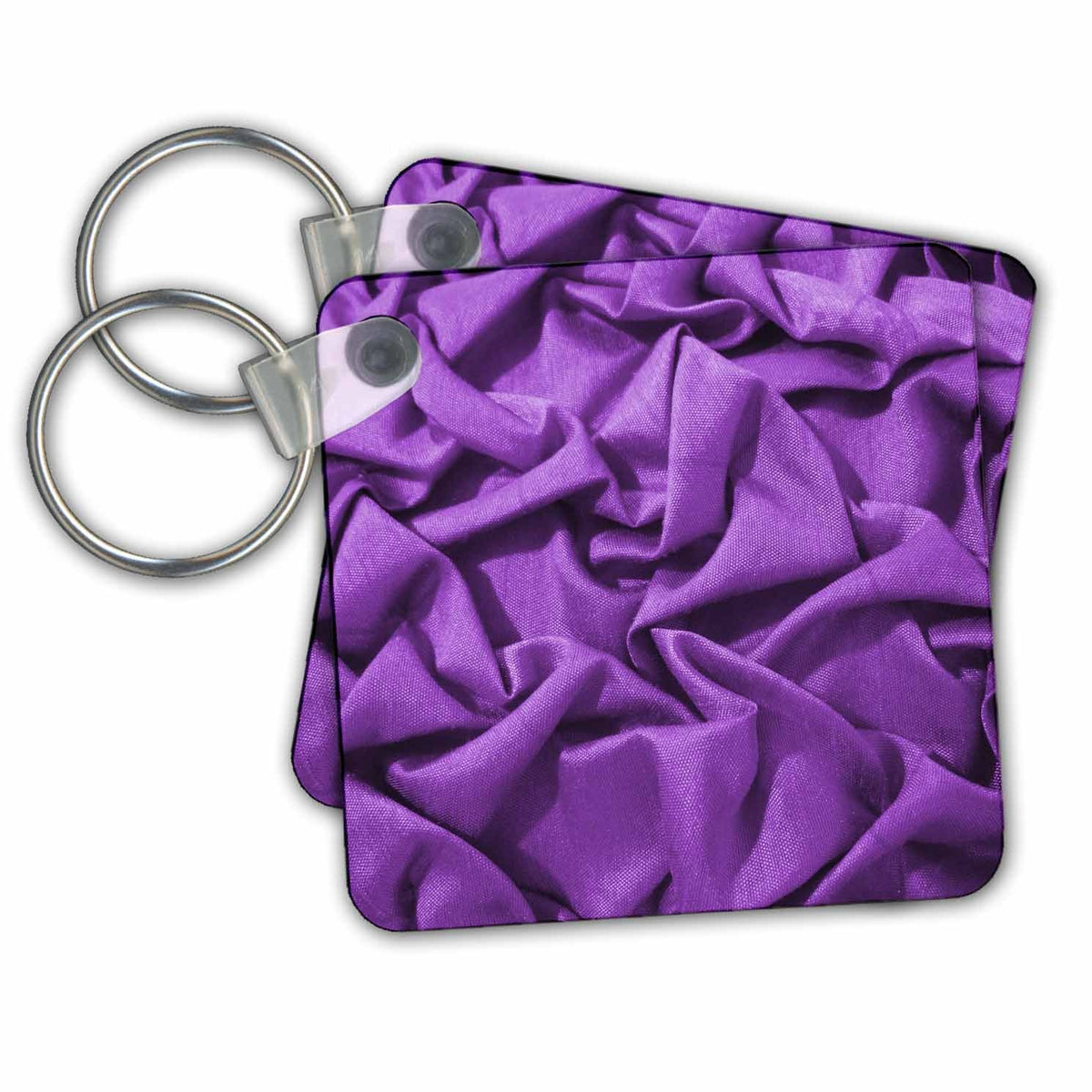 3dRose Key Chains Red Purple Ruffles (kc-34995-1)