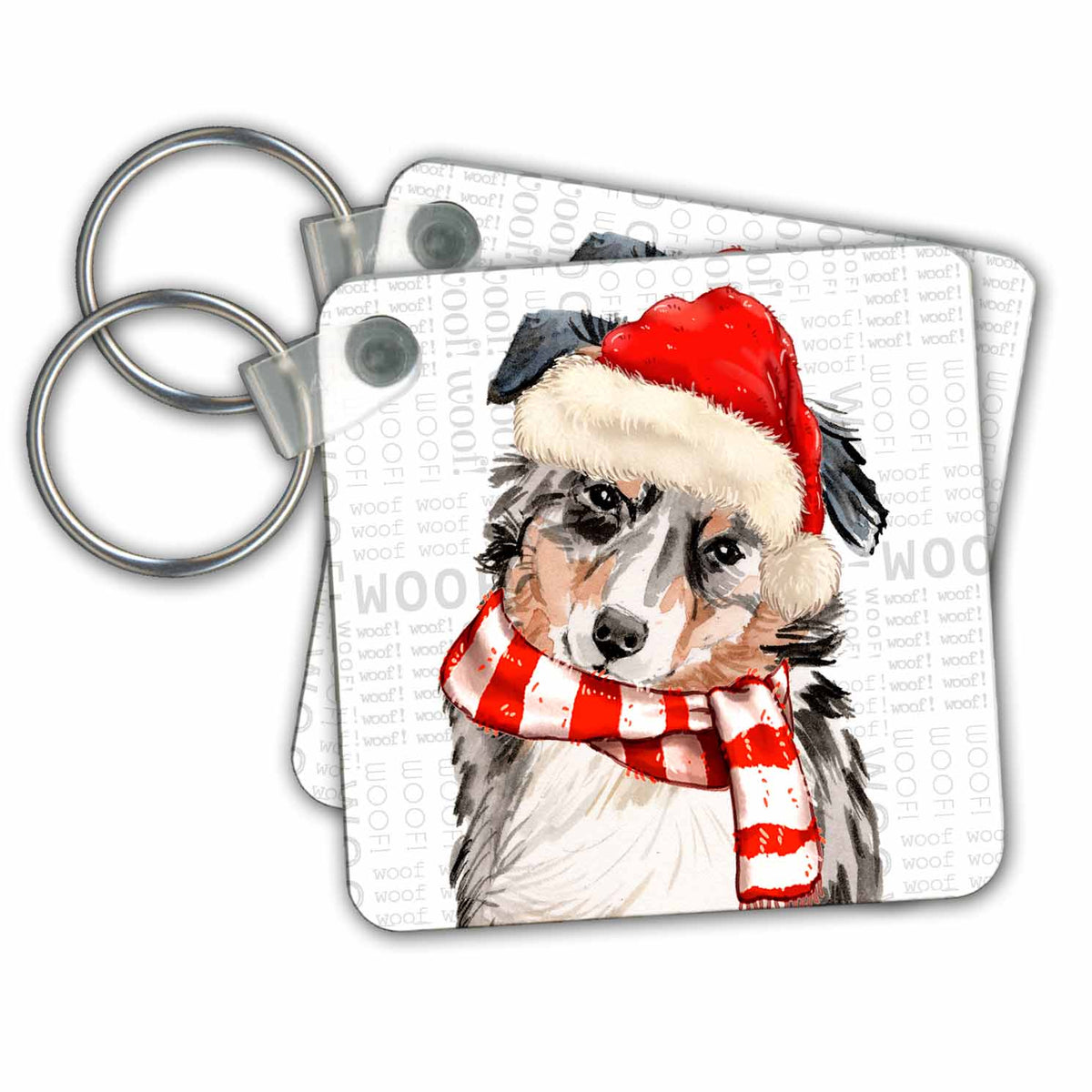 3dRose Key Chains Doreen Erhardt Fleas NaviDOG Collection (kc-349954-1)