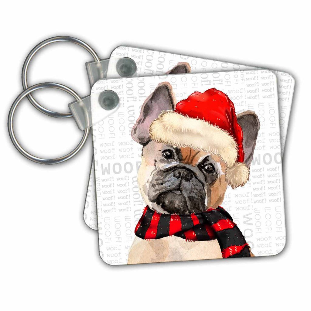 3dRose Key Chains Doreen Erhardt Fleas NaviDOG Collection (kc-349956-1)