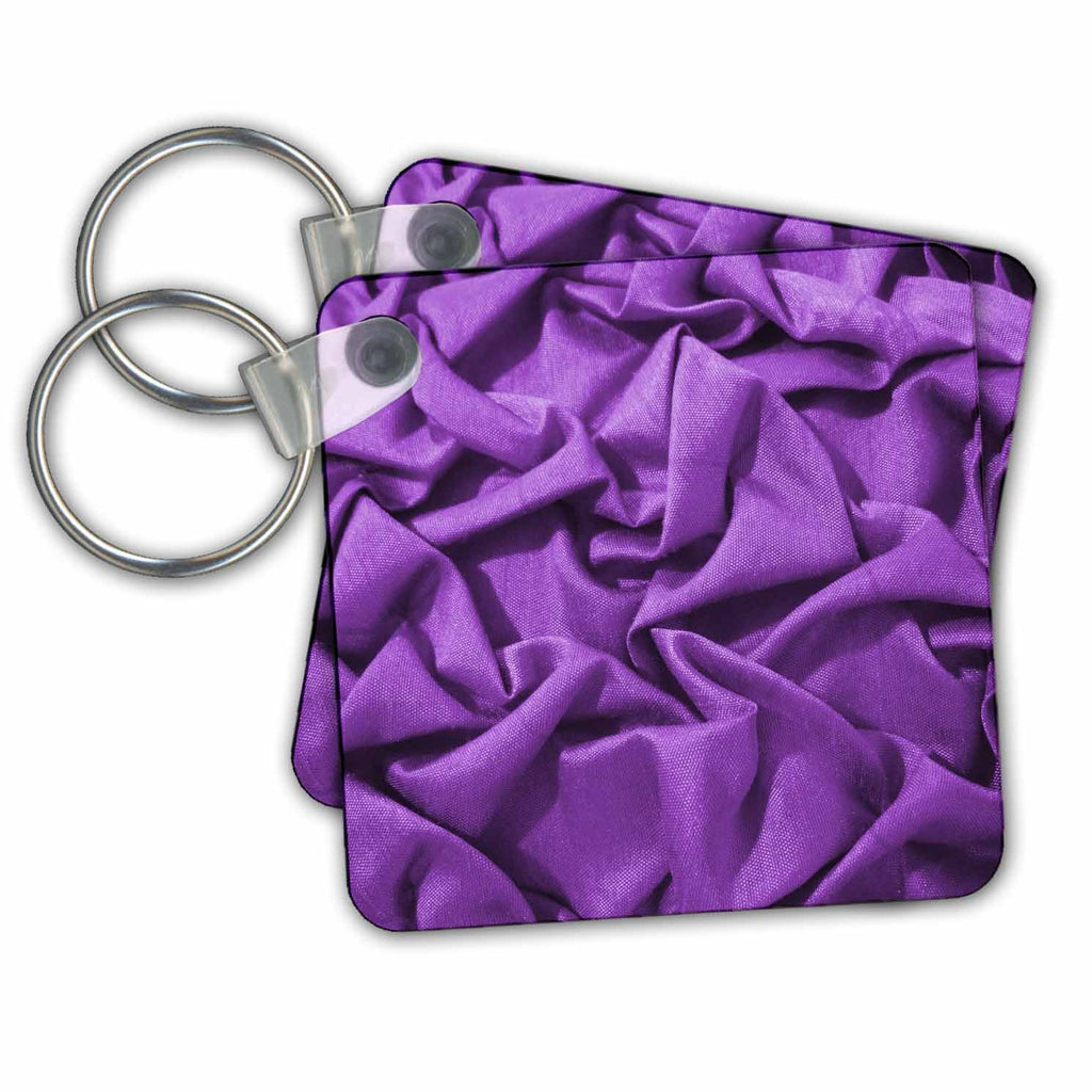 3dRose Key Chains Red Purple Ruffles (kc-34995-1)