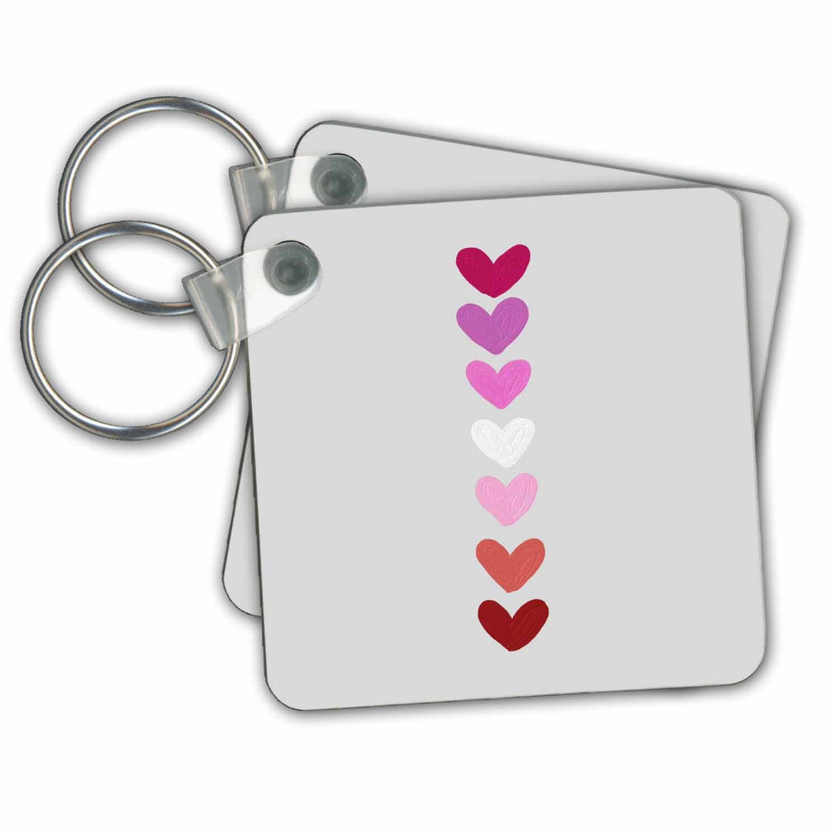 3dRose Key Chains Image of Hearts (kc-362850-1)