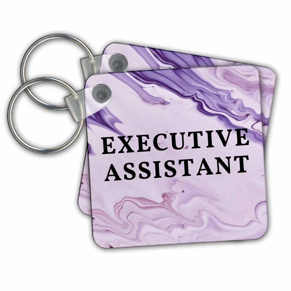 3dRose Key Chains Image of quote Executive assistant (kc-362858-1)