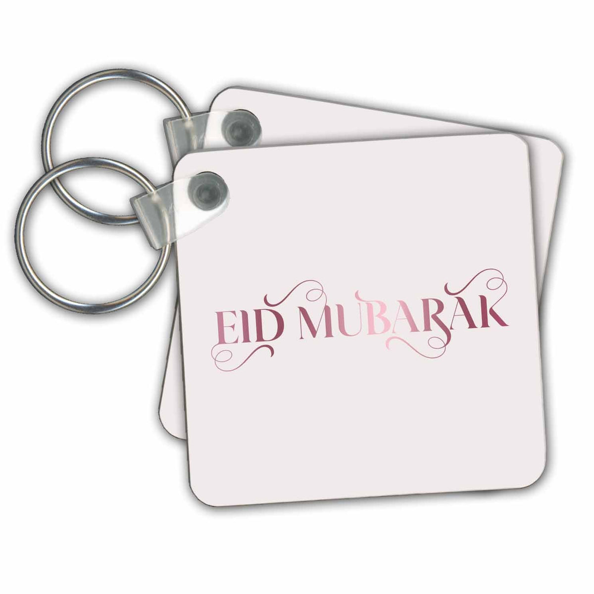 Key Chain - Image of quote Eid mubarak 3DRose Mahwish - Quote