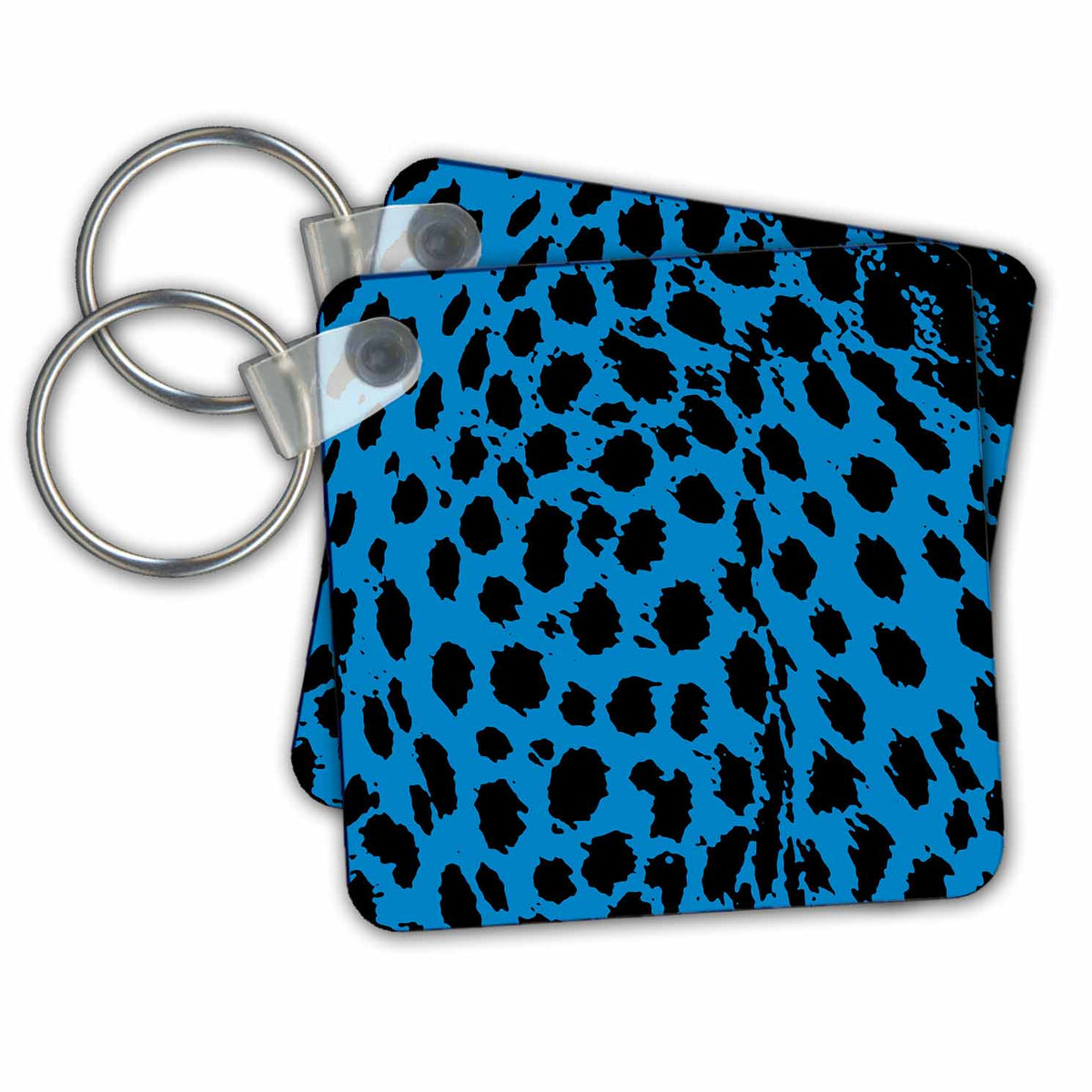 Key Chain - An awesome blue cheetah pattern Animal - Cheetah Blue