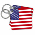 3dRose Key Chains Traditional American Flag (kc-362892-1)