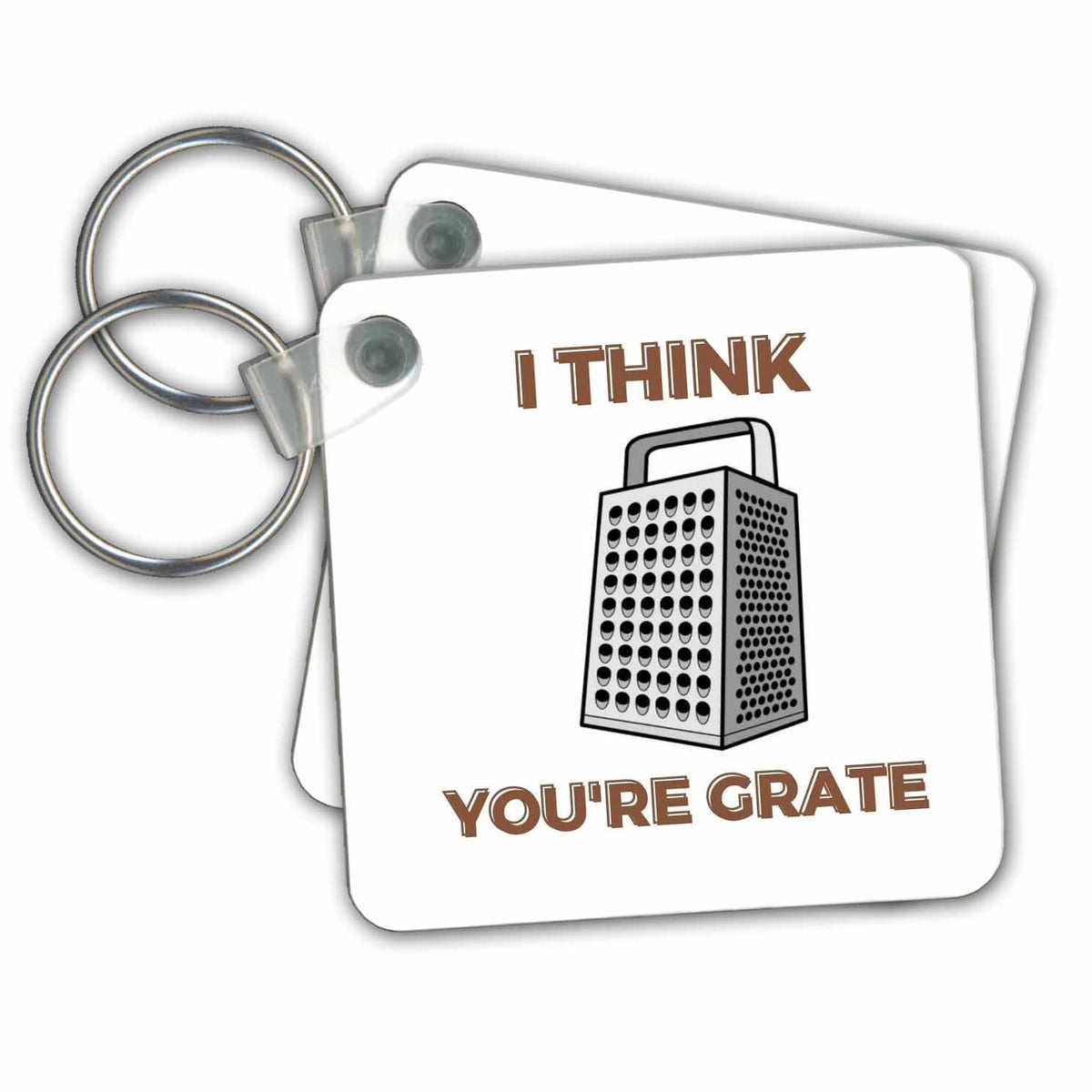 3dRose Key Chains Creative and Unique I think youre Grate (kc-363250-1)