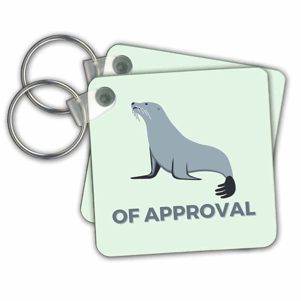3dRose Key Chains Creative and Unique Of Approval (kc-363257-1)