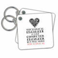 Key Chain - Mechanical Engineer - Electrical Engineer Comparison funny gift Alexis Design - Mechanical Engineer