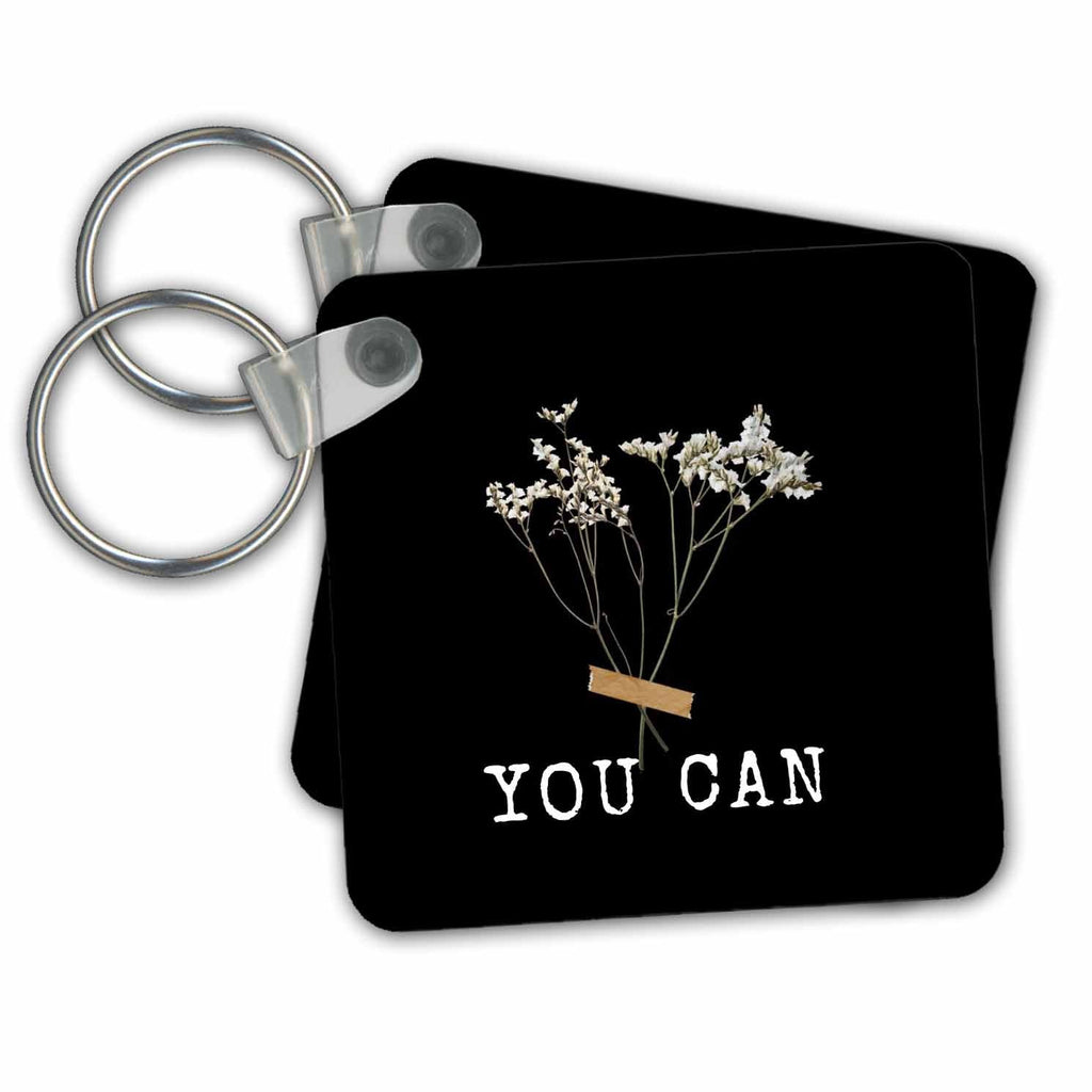 3dRose Key Chains You Can Aesthetic Vibe Quotes (kc-363495-1)