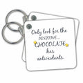 3dRose Key Chains Humor Text About Being Positive (kc-363521-1)