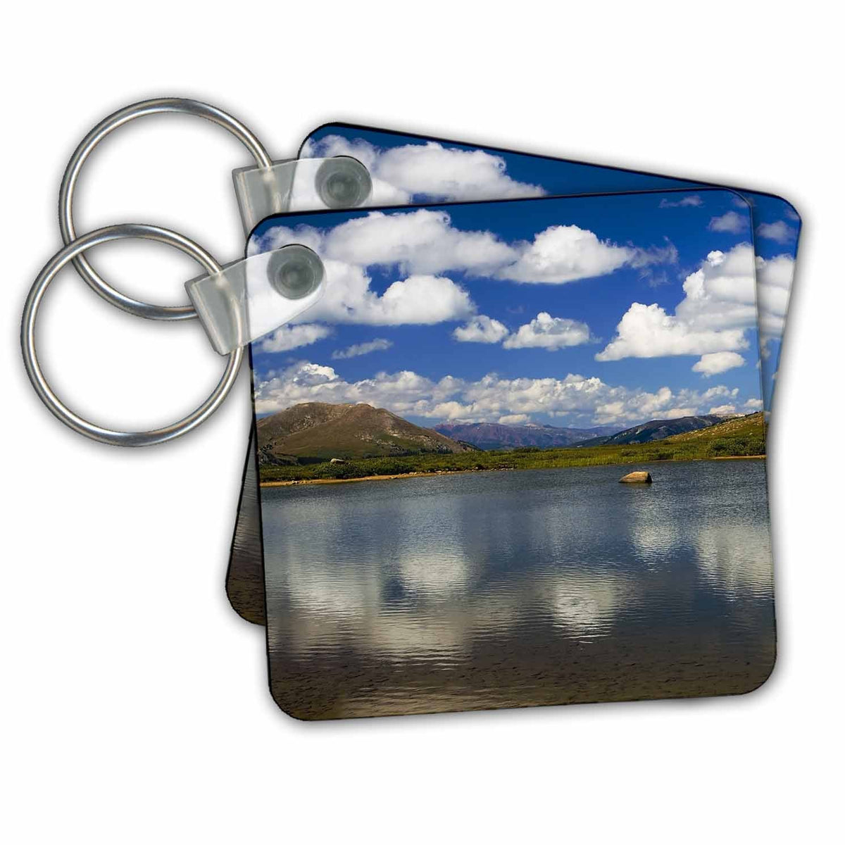 3dRose Key Chains Alpine Lake on the Continental Divide (kc-36353-1)