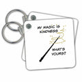 3dRose Key Chains A Magic Wand With Text Around (kc-363543-1)