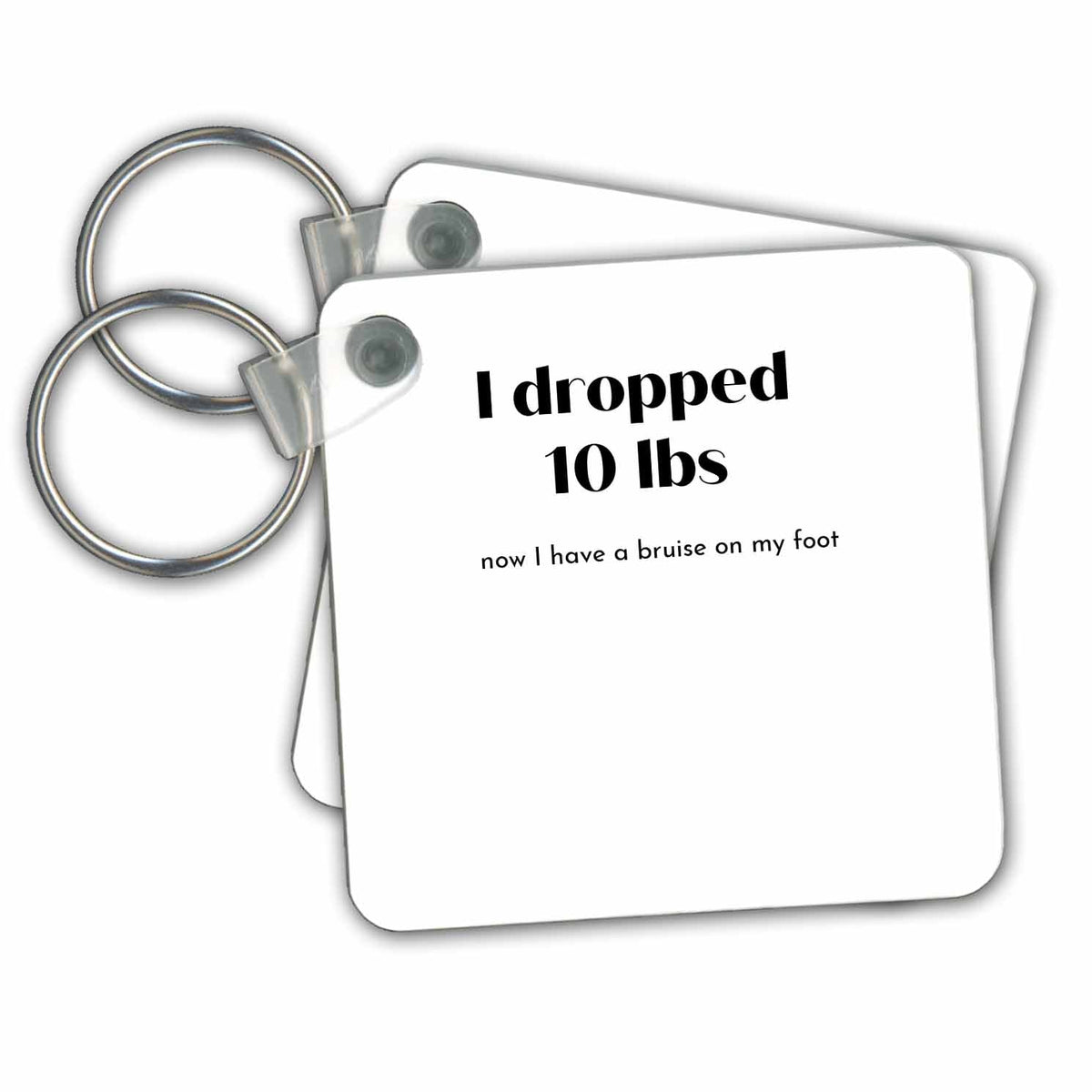 Key Chain - Humor Text Loosing Weight Art - Weightloss