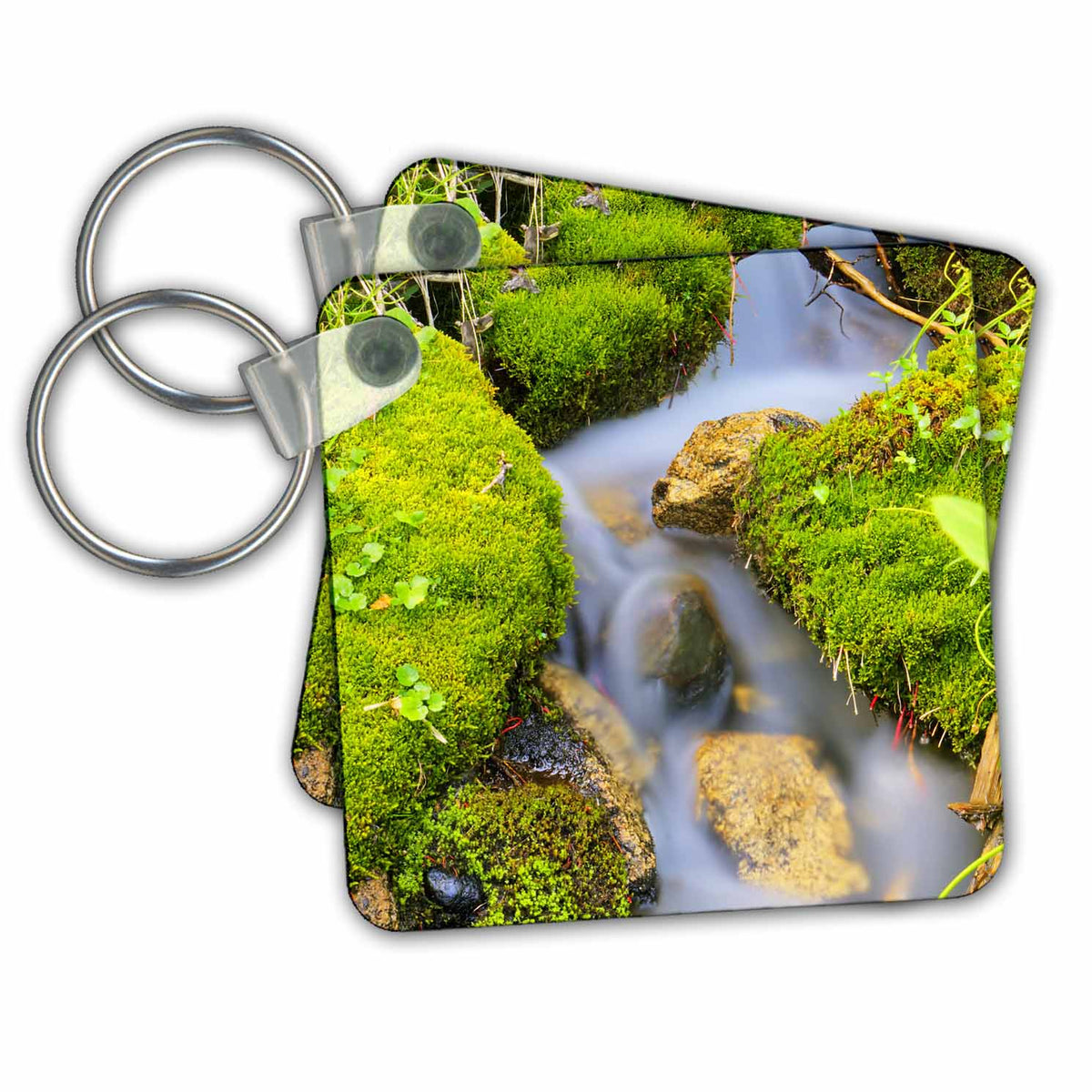 Key Chain - Spring Fed Mountain Stream Photography Waterfall