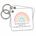 Key Chain - May God be Gracious to Us and Bless Us - Bible Quote - Boho Rainbow Boho Rainbow