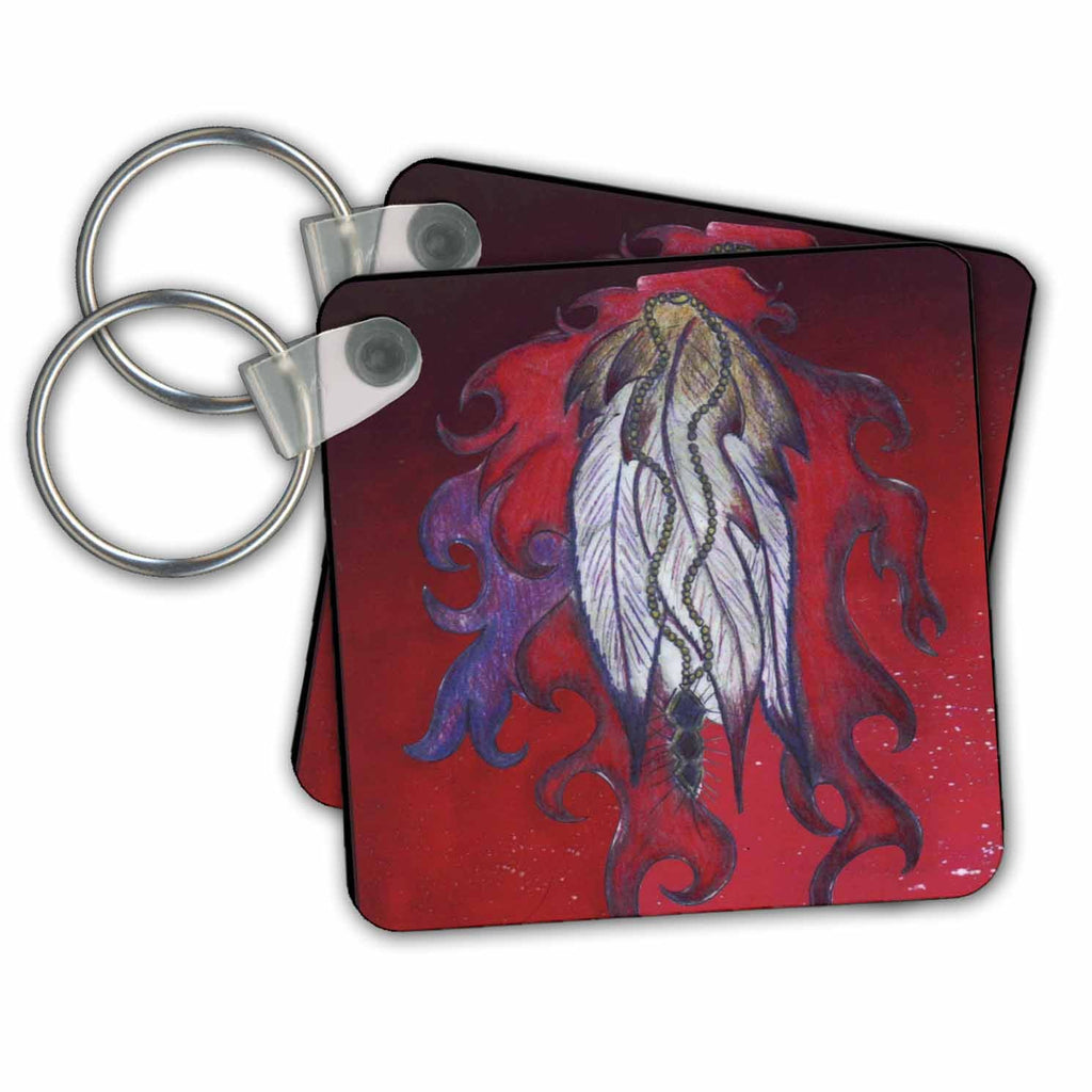 3dRose Key Chains Flames of Peace (kc-3636-1)