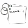 3dRose Key Chains Tranquility for Coffee Lovers (kc-363825-1)