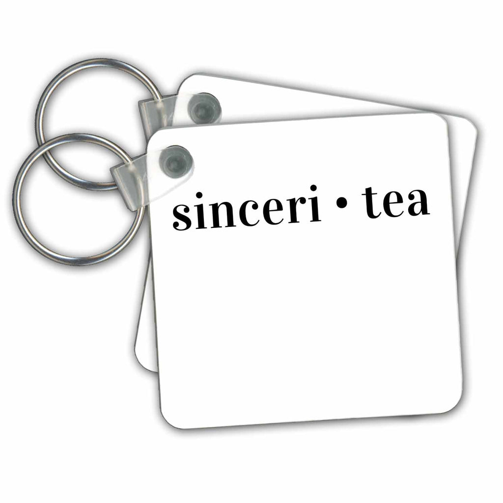3dRose Key Chains Sincerity for Coffee Lovers (kc-363828-1)