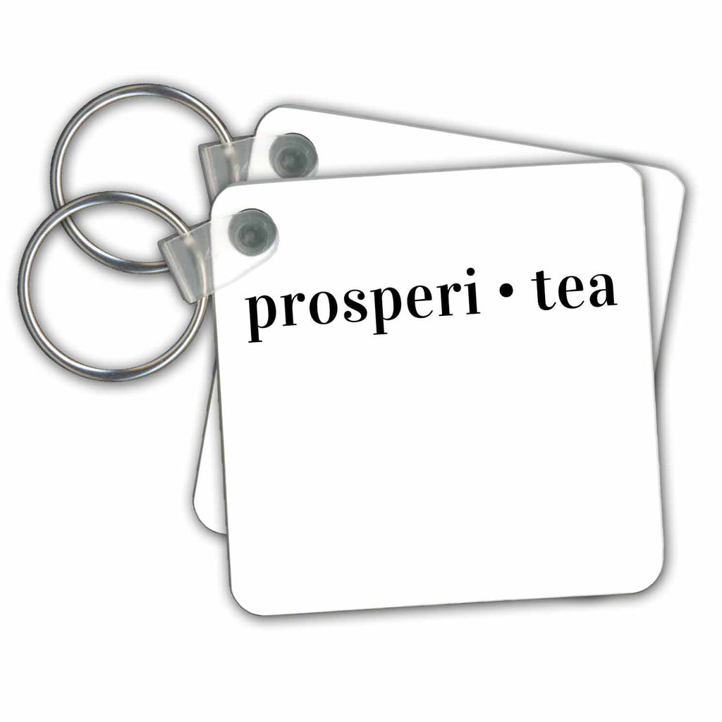 3dRose Key Chains Prosperity for Coffee Lovers (kc-363829-1)