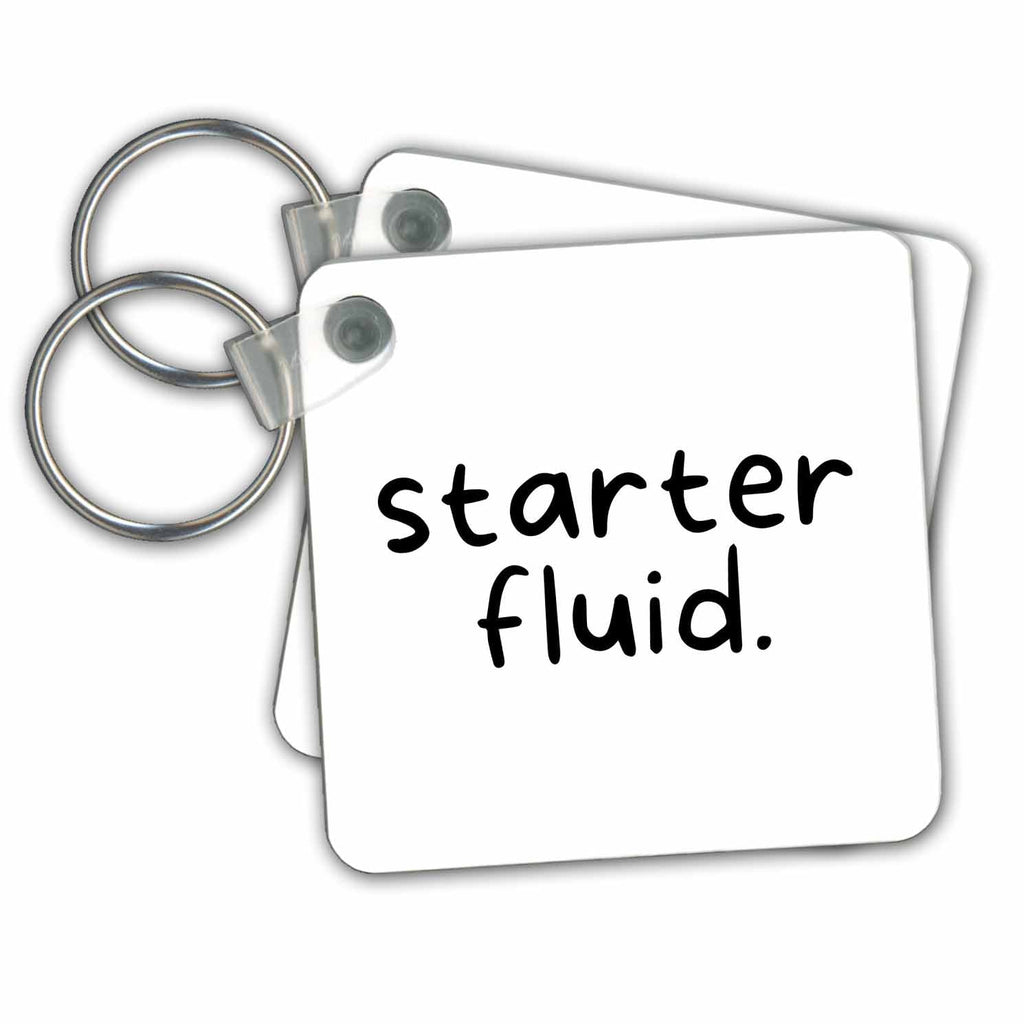 3dRose Key Chains Starter Fluid - Coffee (kc-363831-1)