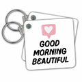 3dRose Key Chains Good Morning Beautiful (kc-363852-1)