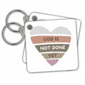 3dRose Key Chains God is Not Done Yet (kc-363857-1)