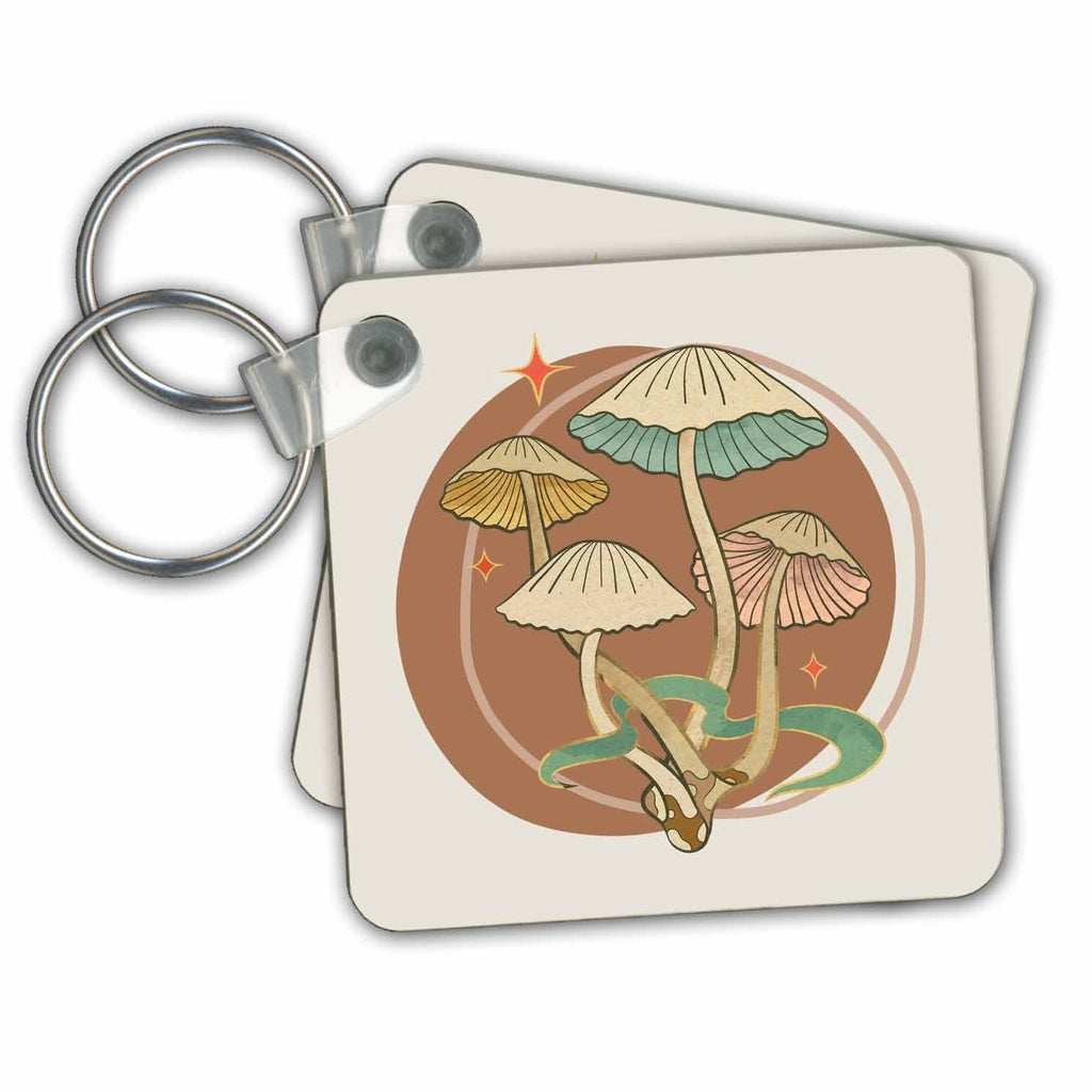 3dRose Key Chains Unique and Creative Image of a Mushroom (kc-363860-1)