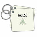 Key Chain - Image of a bee with a text Beast s Couple Design Collection