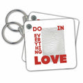 Key Chain - Do Everything In Love 3dRose - Rosette - Bible Verse