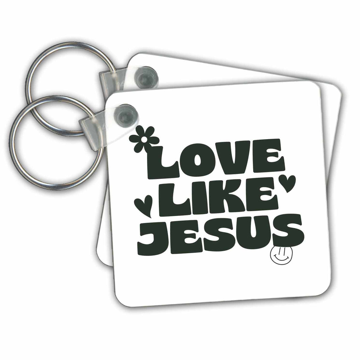 3dRose Key Chains Love Like Jesus (kc-364242-1)