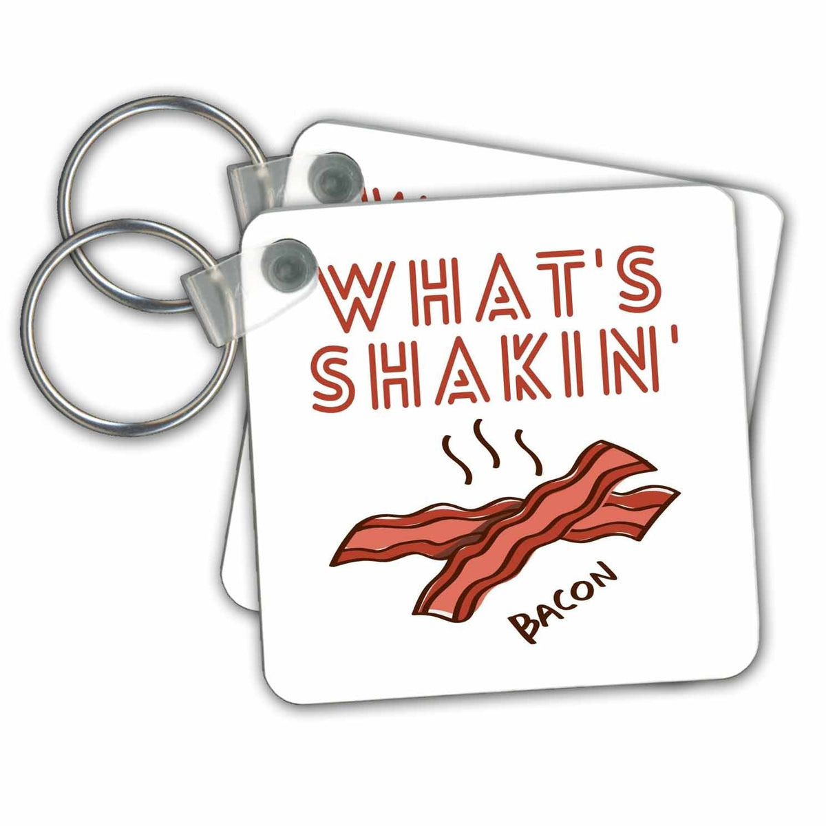 3dRose Key Chains What Is Shaking Bacon (kc-364245-1)