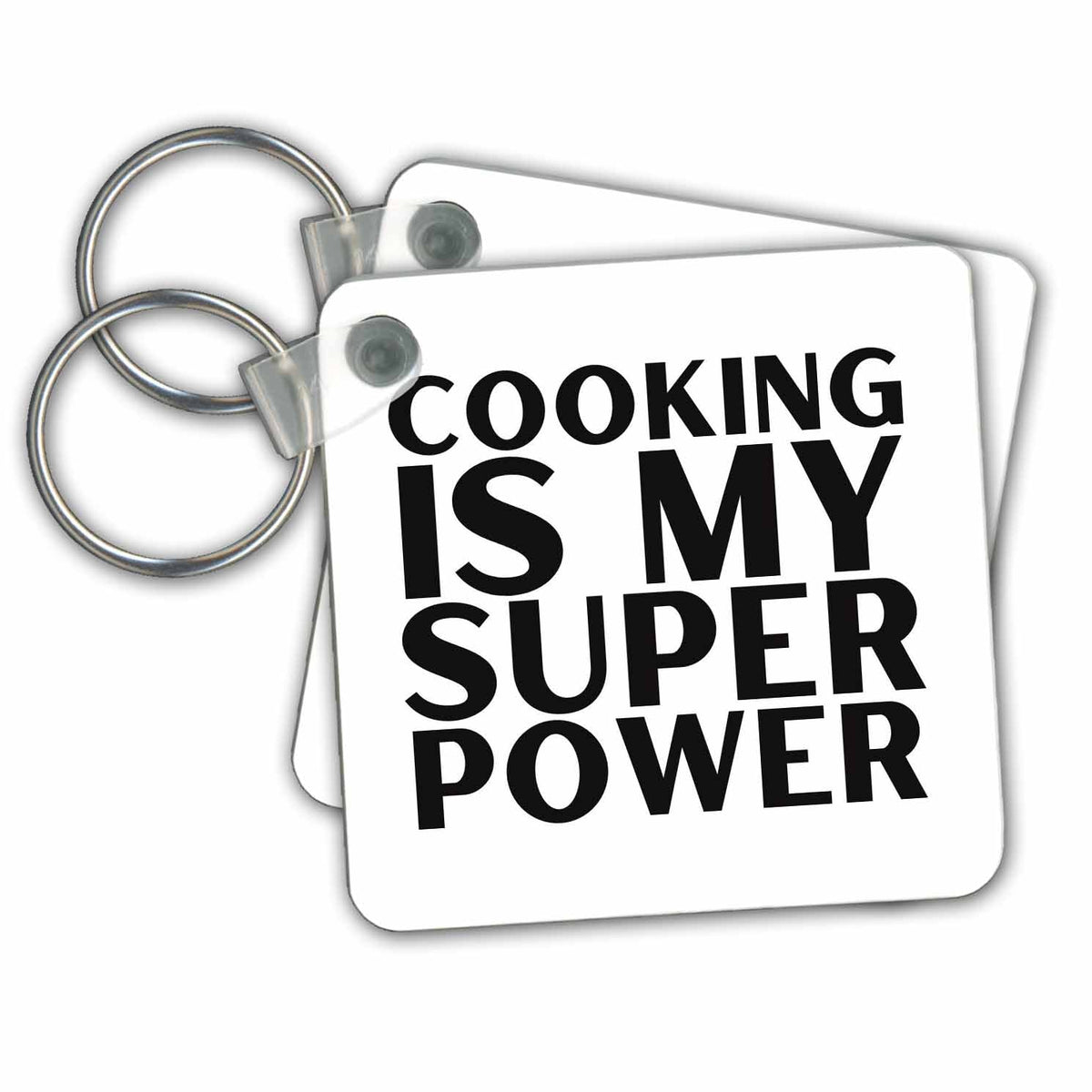 Key Chain - Cooking Is My Super Power 3dRose - Rosette - BBQ Life
