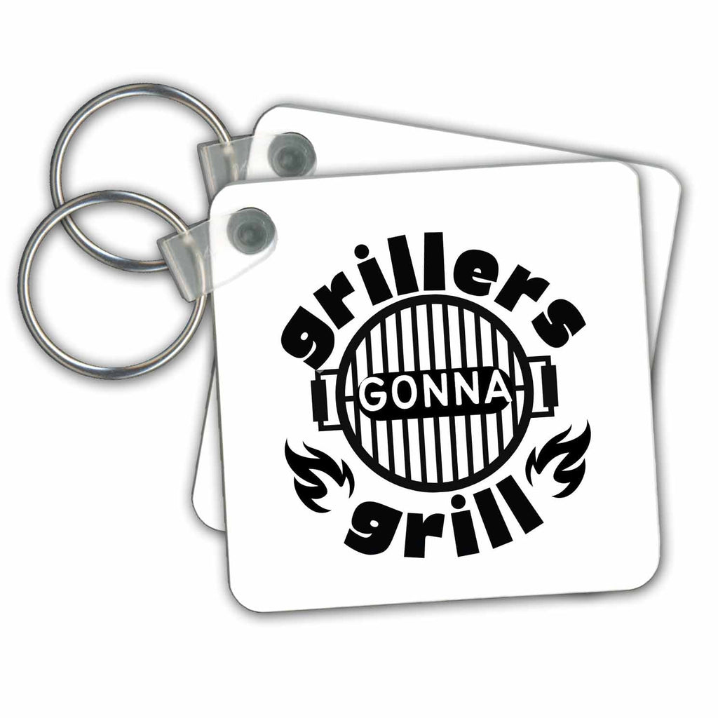 3dRose Key Chains Grillers Gonna Grill (kc-364258-1)