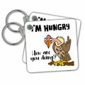 Key Chain - Funny Hungry Old Buzzard asks how you are doing Old Age Funny