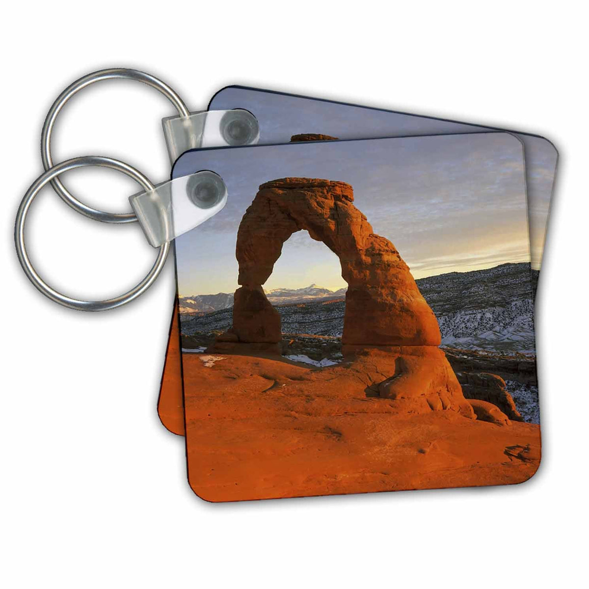 Key Chain - Delicate Arch Sunset at Arches Natural Park Utah