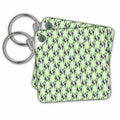 3dRose Key Chains Swallows In Flight Stylized Silhouette Art Pattern Lilac (kc-365861-1)