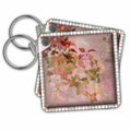 Key Chain - Vintage Pink Florals Designs Flower Themes