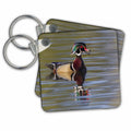 3dRose Key Chains Wood duck drake calling (kc-367090-1)