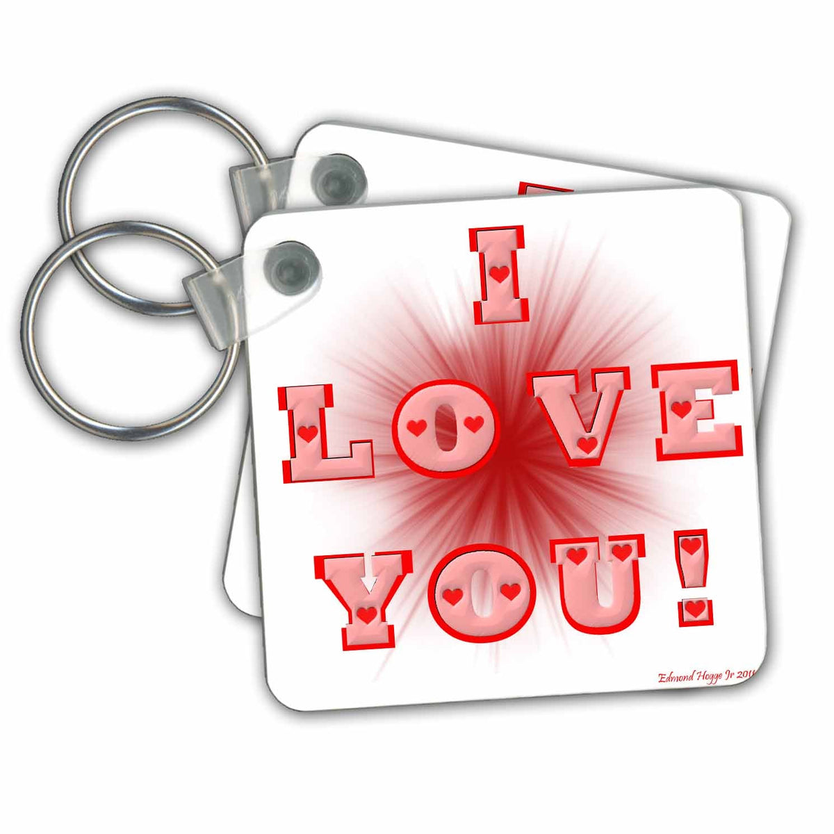 3dRose Key Chains I Love You (kc-36710-1)