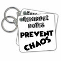 Key Chain - Funny Reminder Notes Prevent Chaos Old Age Humor Funny