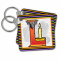Key Chain - Orange Halloween Monogram L Halloween Monograms