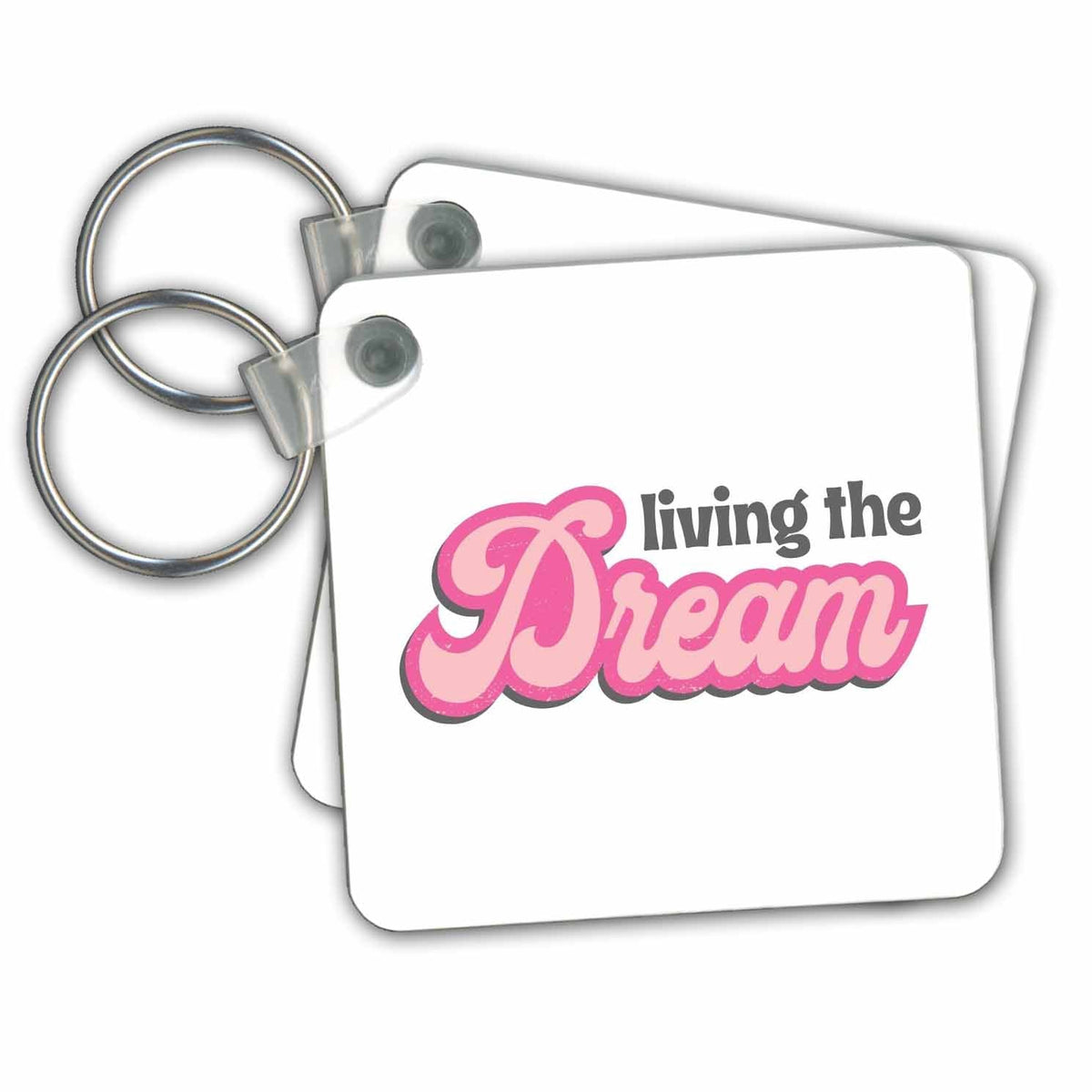 3dRose Key Chains Living The Dream Room Decor (kc-369392-1)