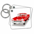 Key Chain - Red 1957 Impala Digital Paint Automobile