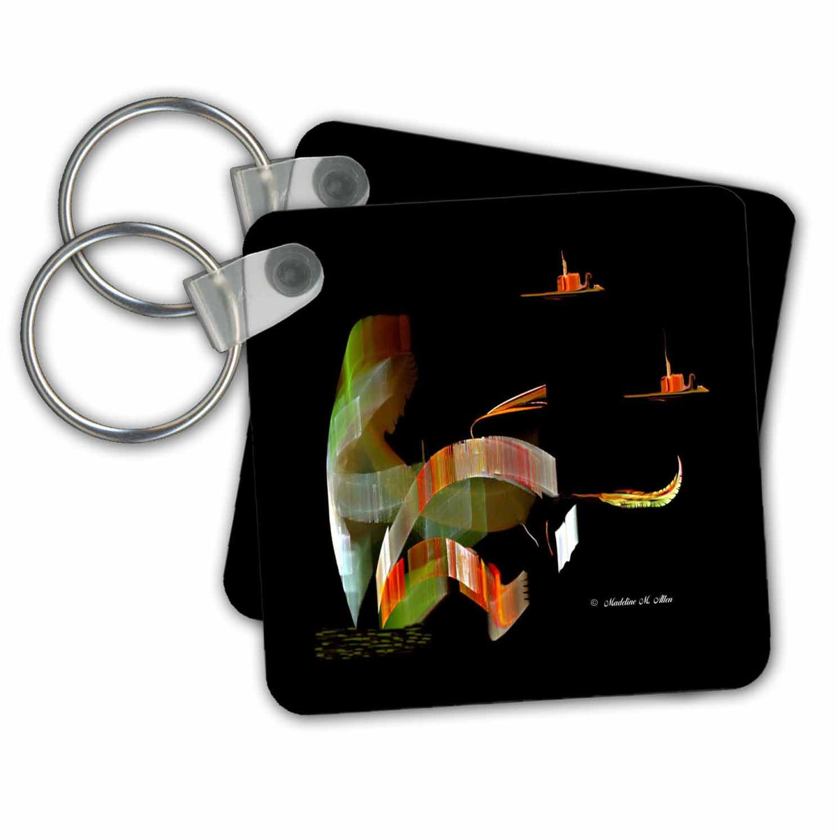 3dRose Key Chains Burning the Midnight Oil (kc-7134-1)
