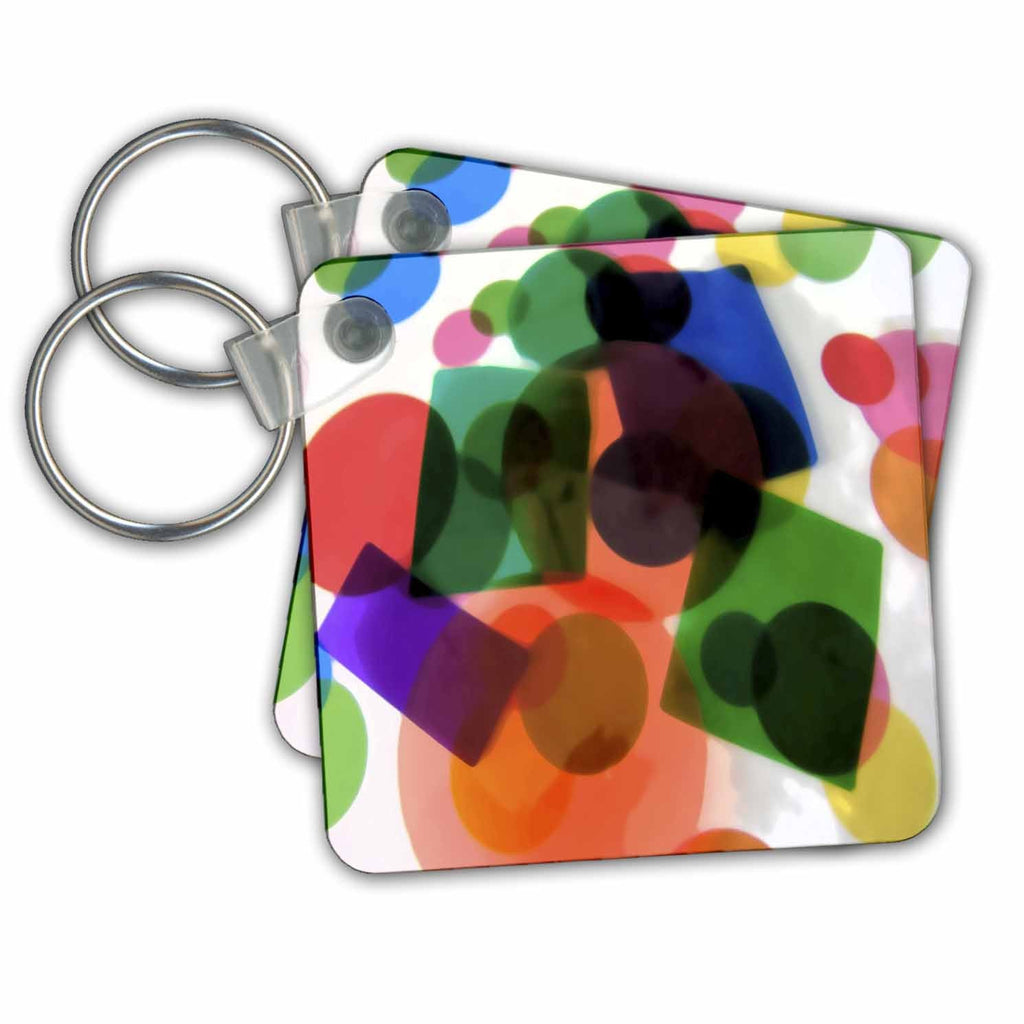 3dRose Key Chains Assorted Shapes (kc-7916-1)