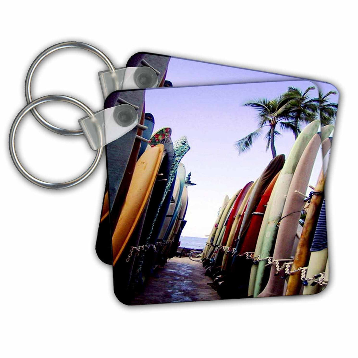3dRose Key Chains Surf Board (kc-947-1)