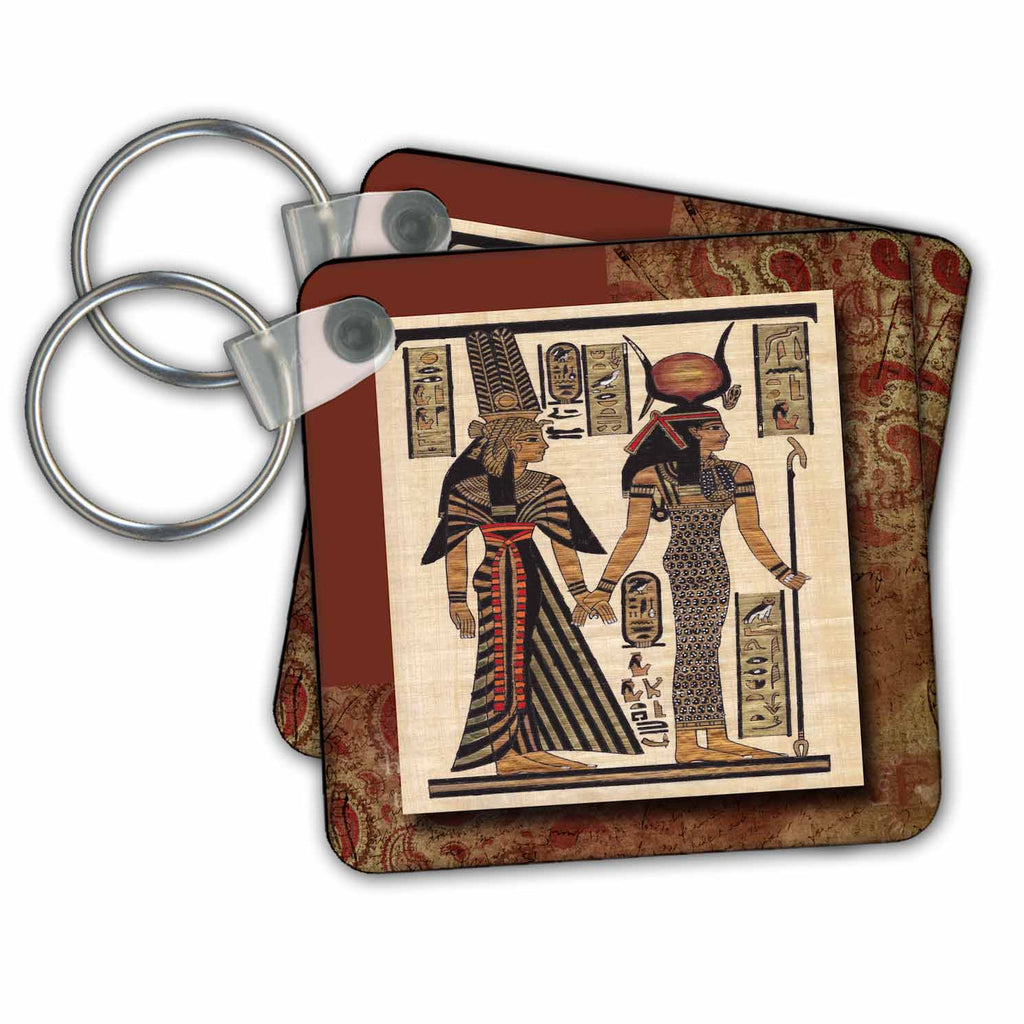 3dRose Key Chains Ancient Egyptian Papyrus (kc-99429-1)