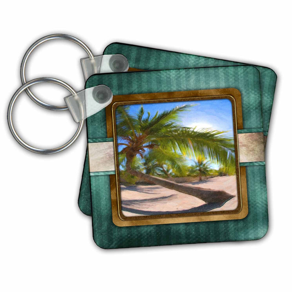 3dRose Key Chains Coconut Tree (kc-99464-1)