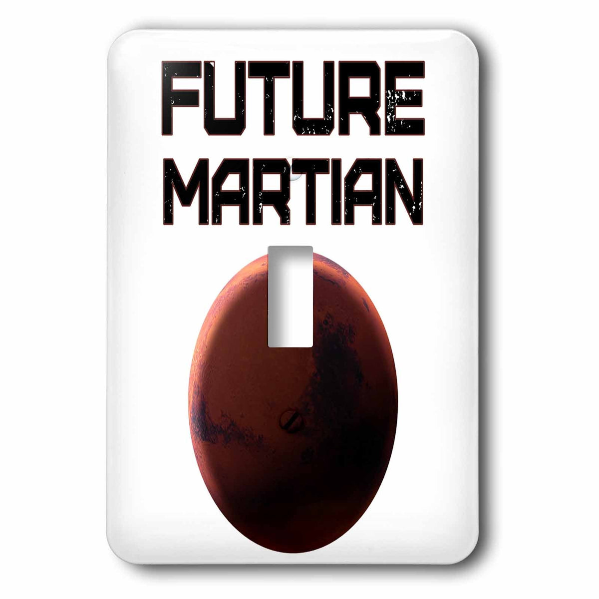 3dRose Funny space Mars exploration and colonization Future... - Light Switch Covers (lsp_325583)